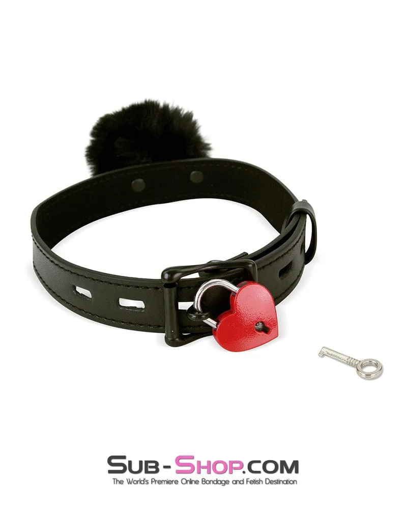9949M      Petgirl Puff Bondage Collar with Leash Set - LAST CHANCE - Final Closeout!
