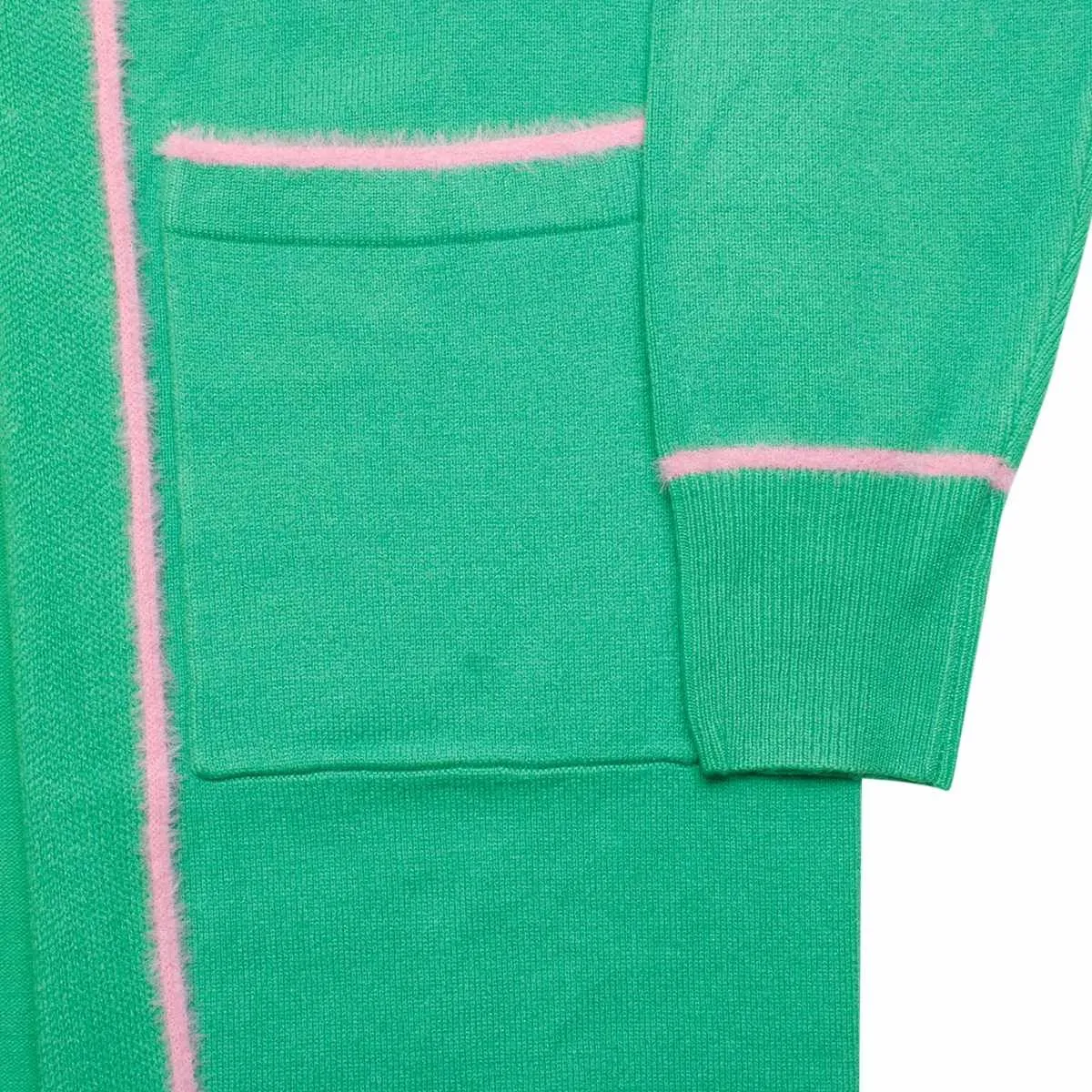 AKA Alpha Kappa Alpha Cardigan Sorority X Large Green Long Duster Cardigan