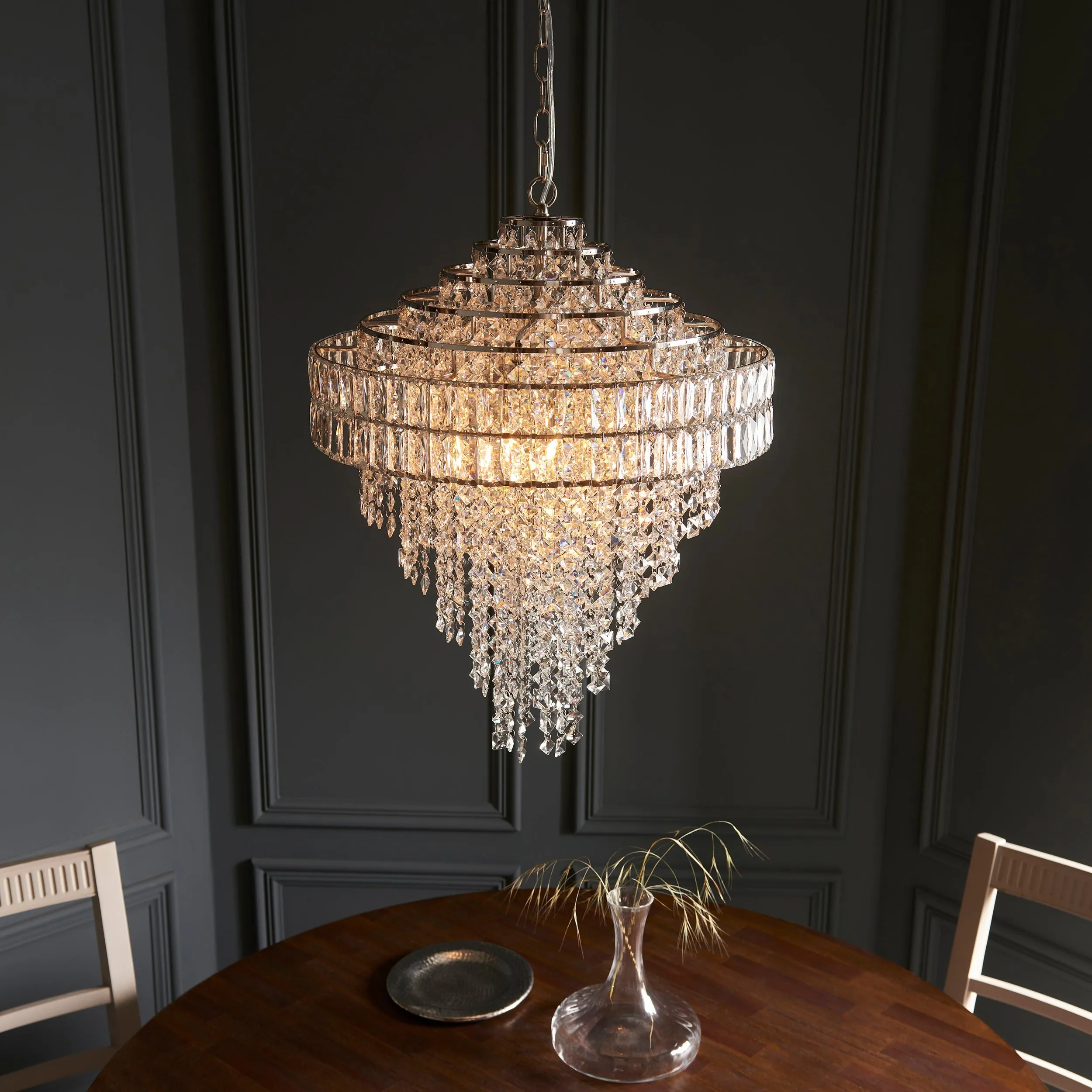 Amos Georgina 7 Light Crystal Chandelier