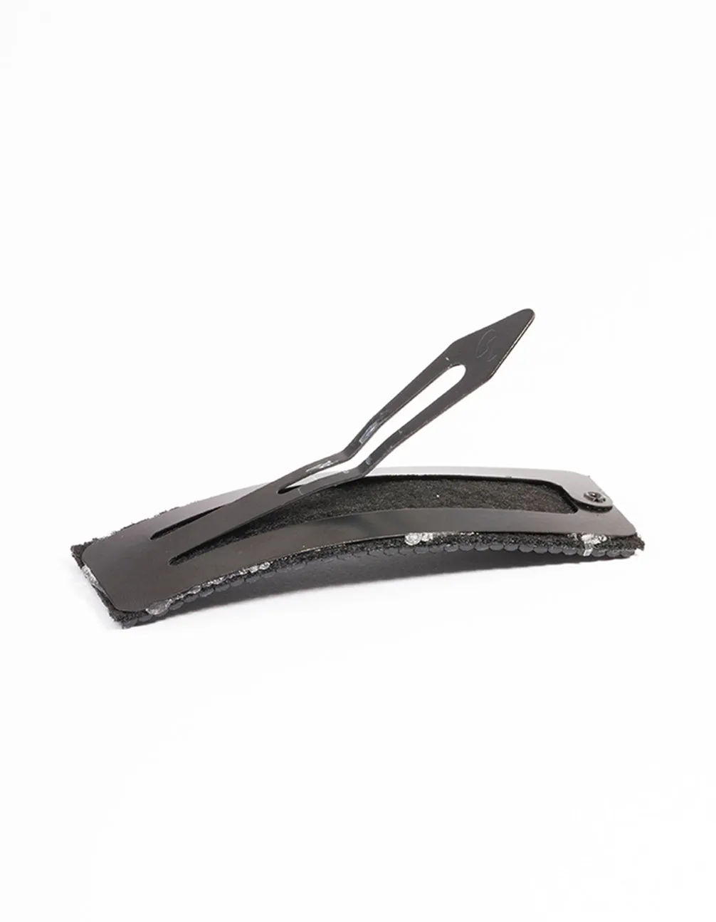 Black Large Diamante Clips