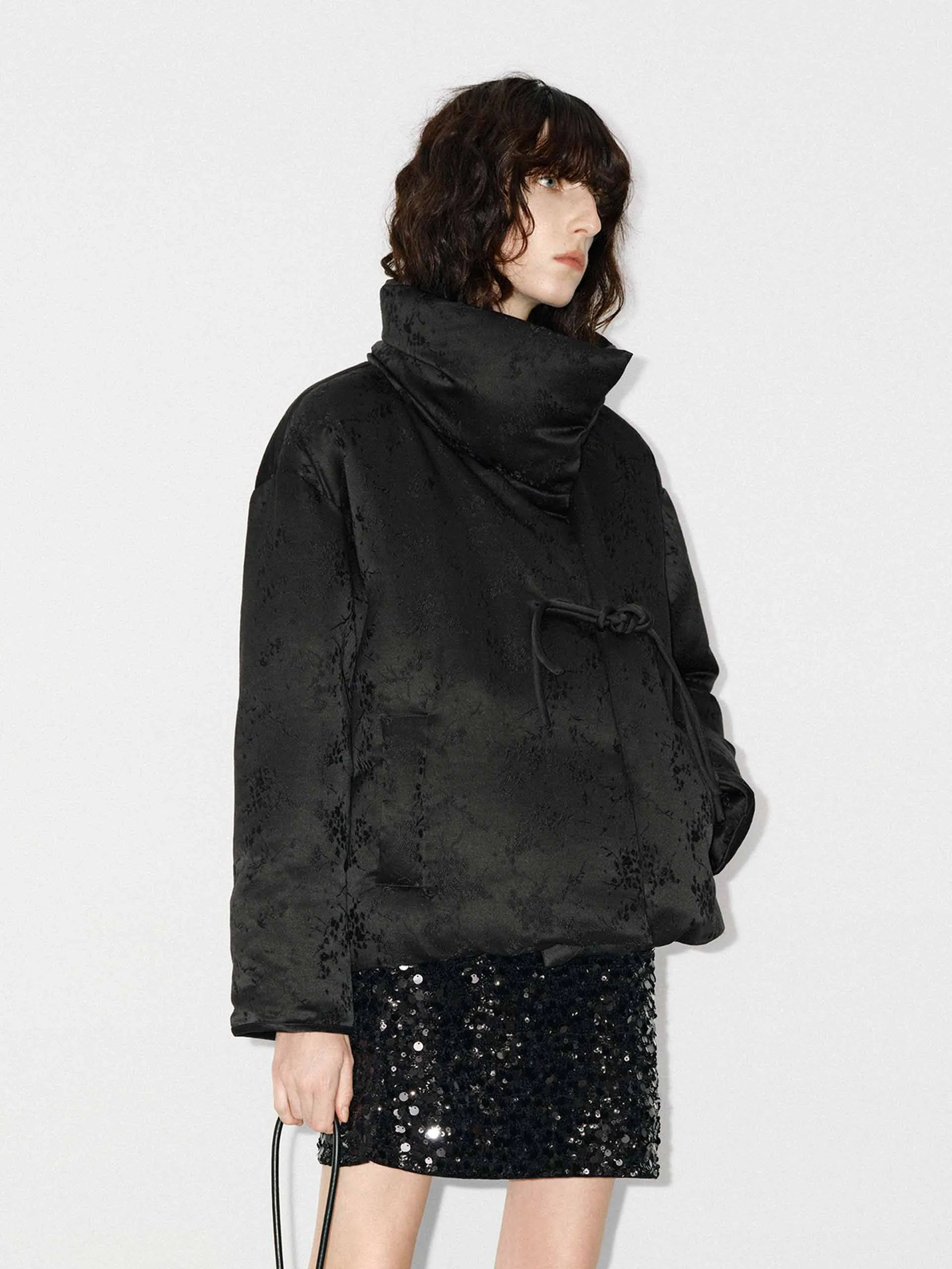 Cheongsam Buckle Puffer Jacket