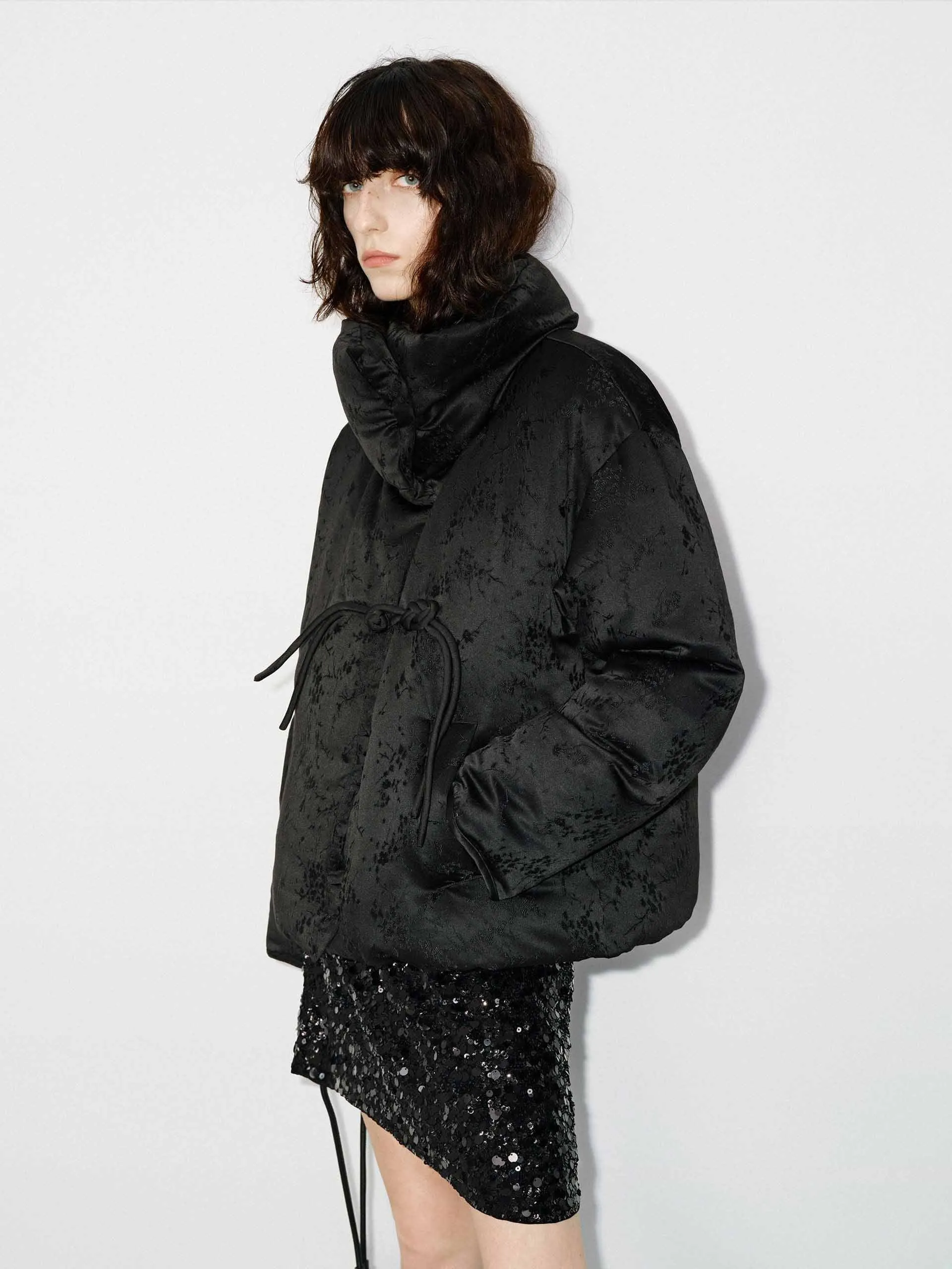Cheongsam Buckle Puffer Jacket