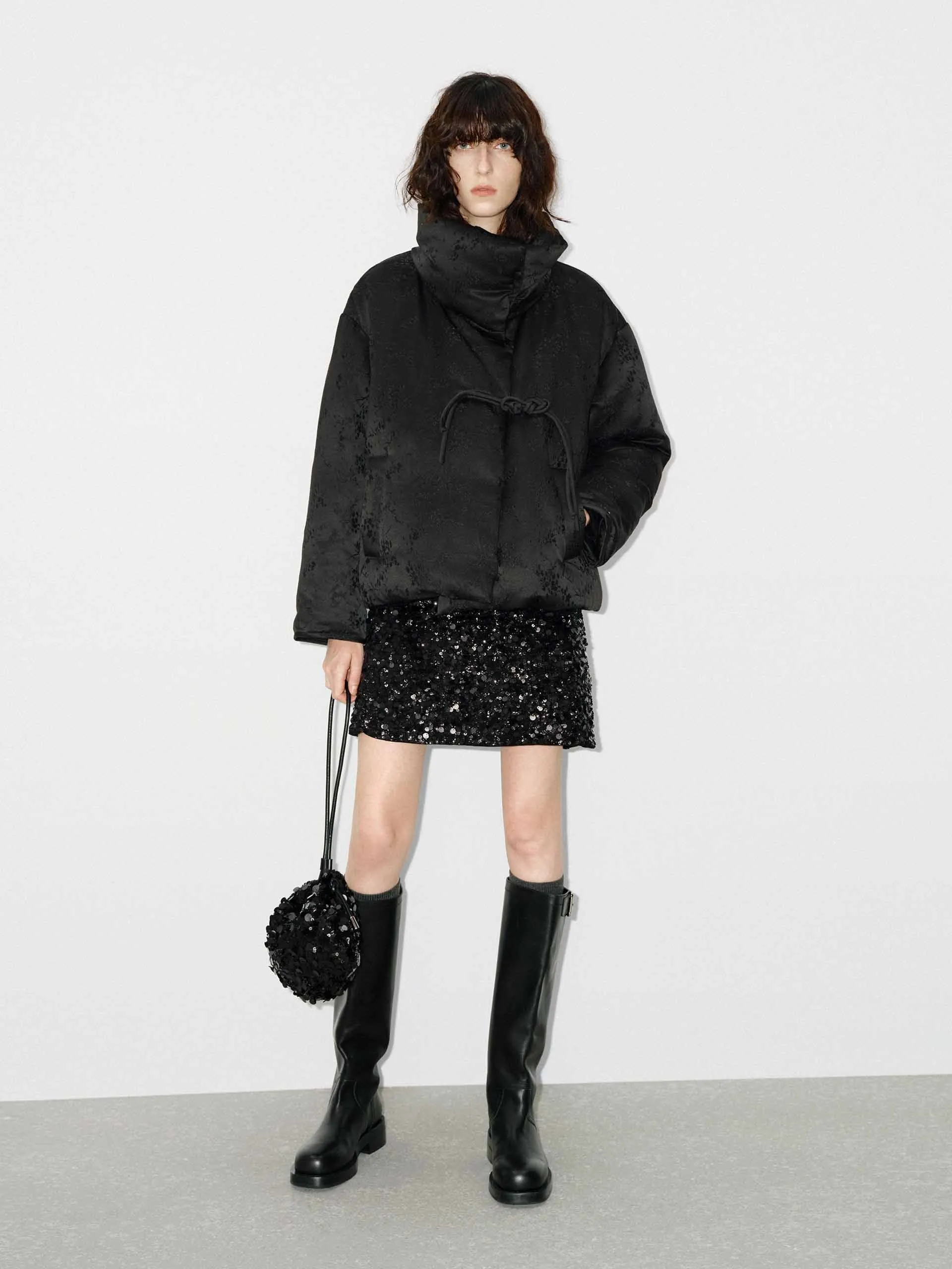 Cheongsam Buckle Puffer Jacket