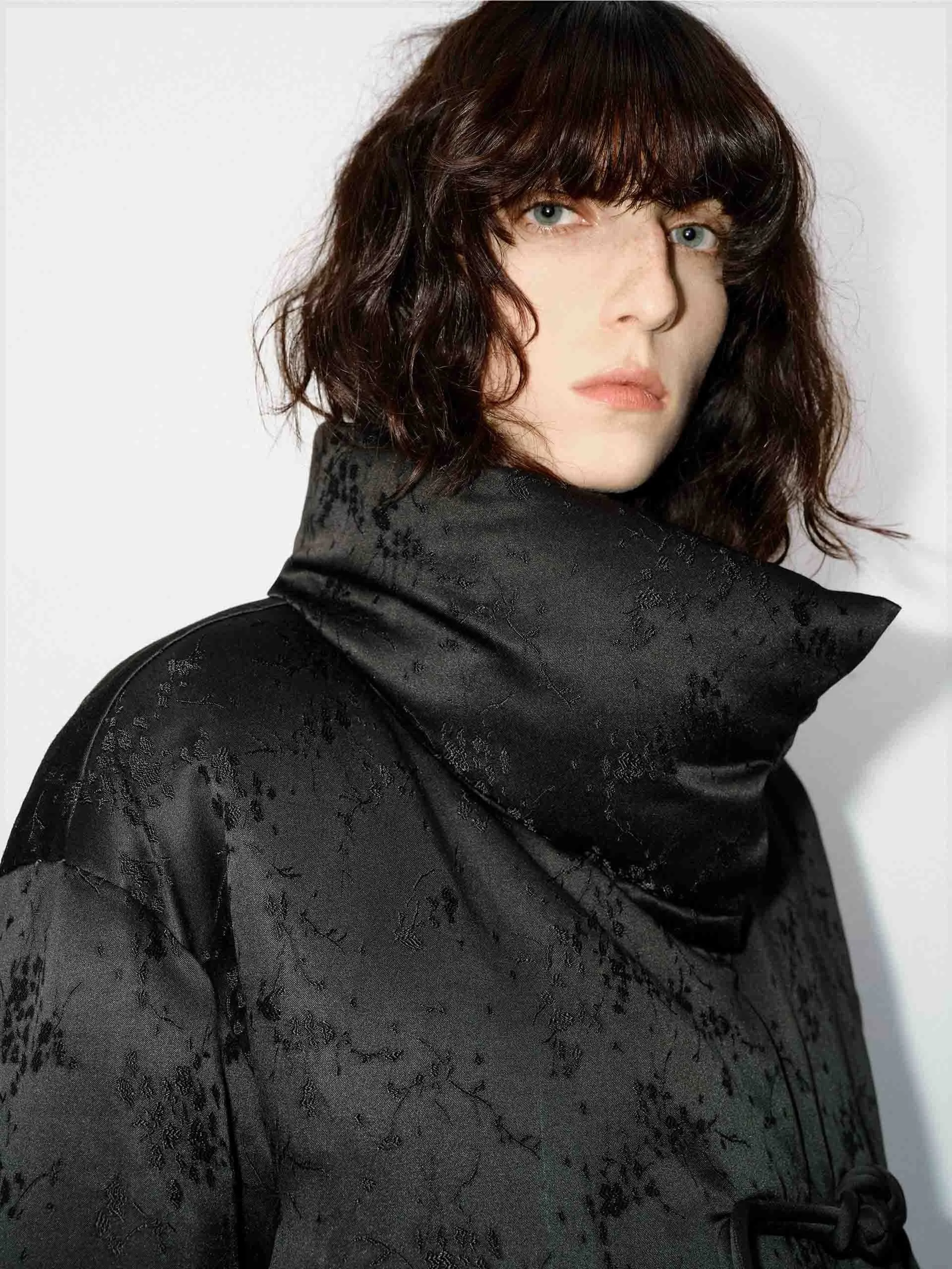 Cheongsam Buckle Puffer Jacket