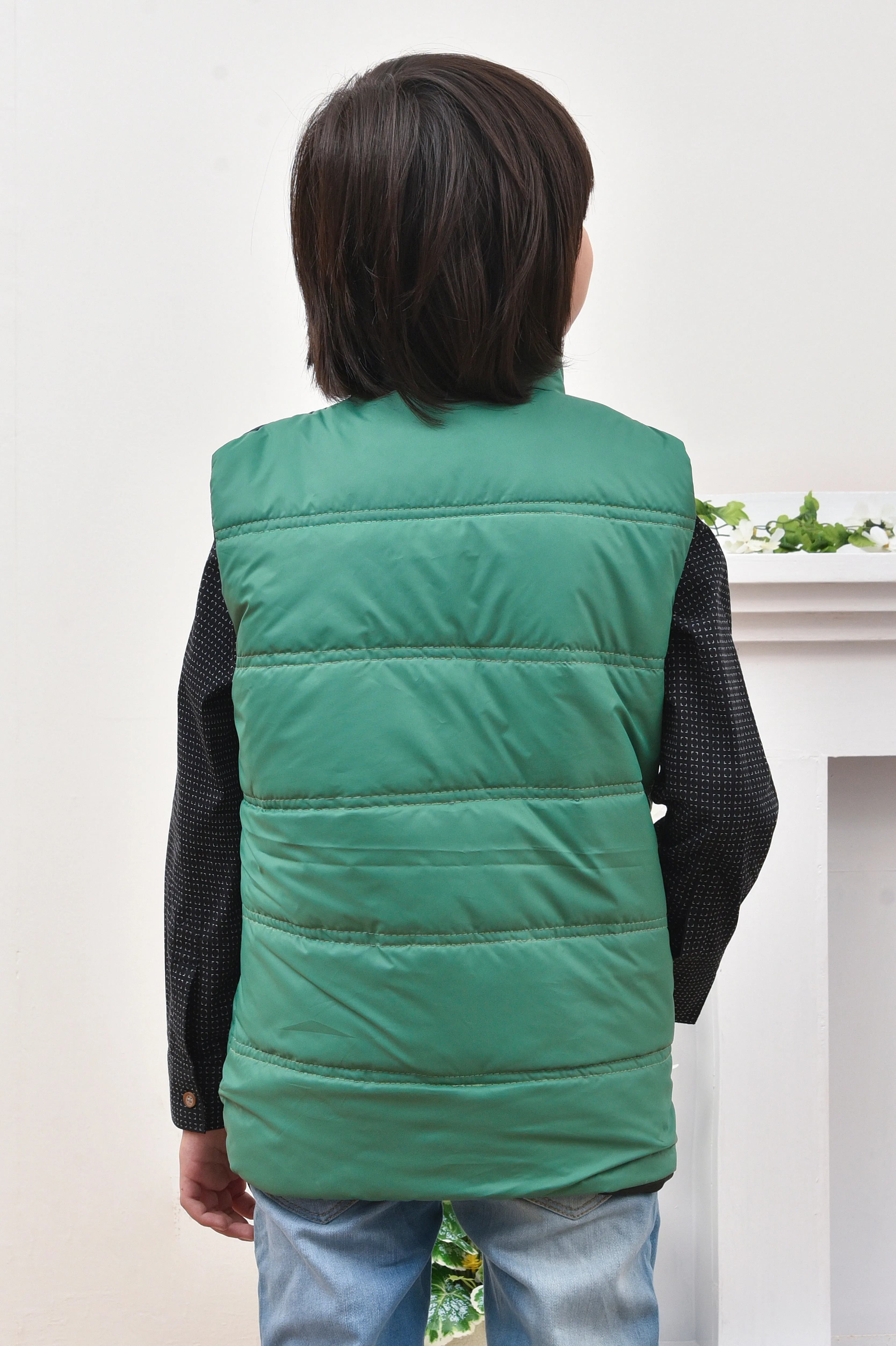 Color-Block Puffer Jacket