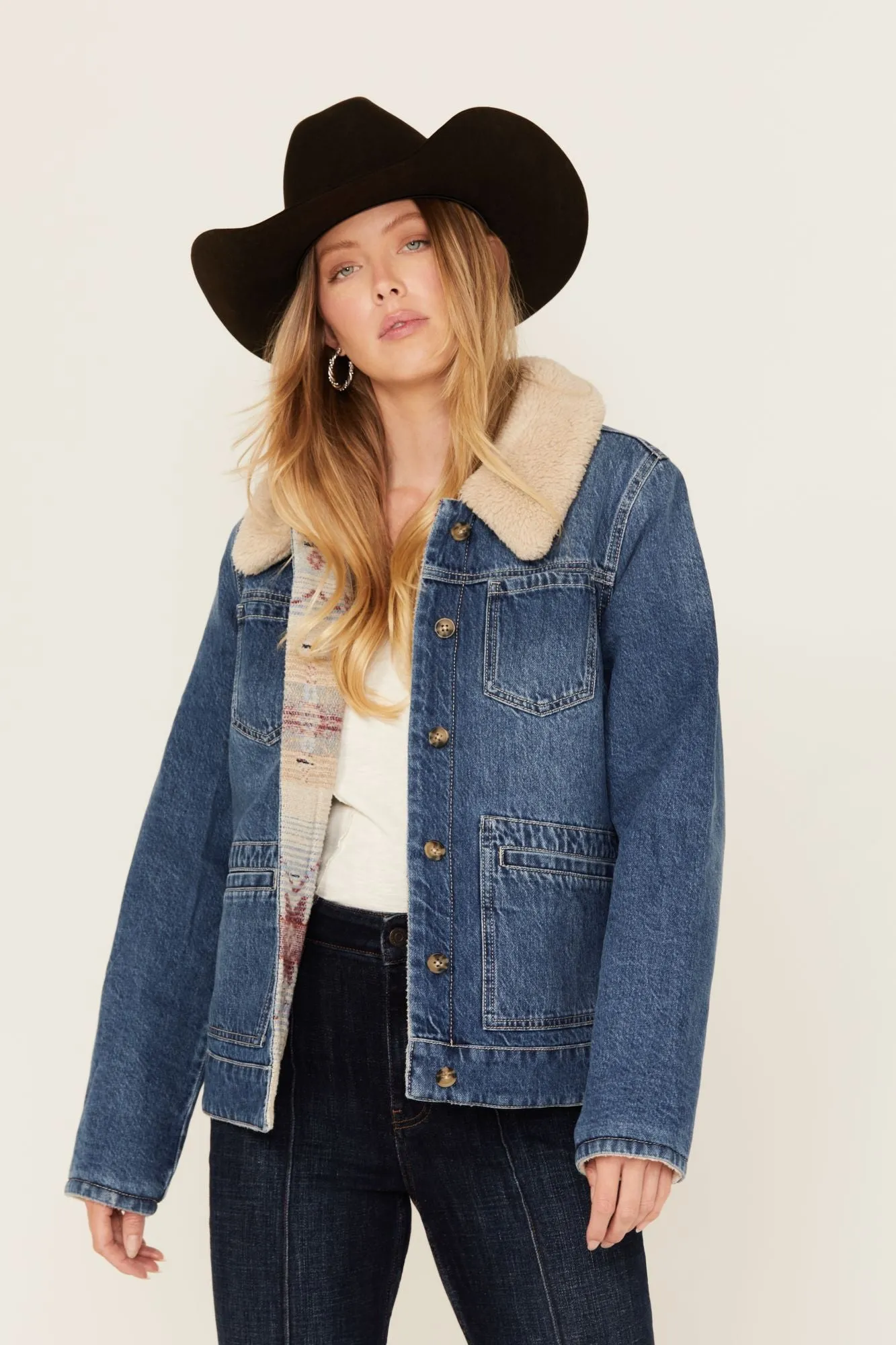 Diamondhead Reversible Denim Blanket Jacket