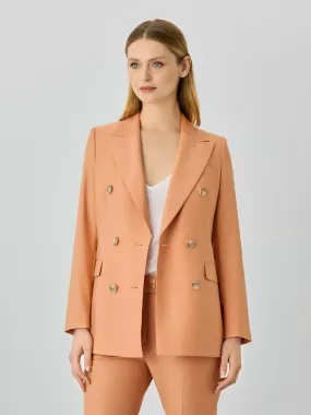 Double-Breasted Suit Blazer In Rayon Blend