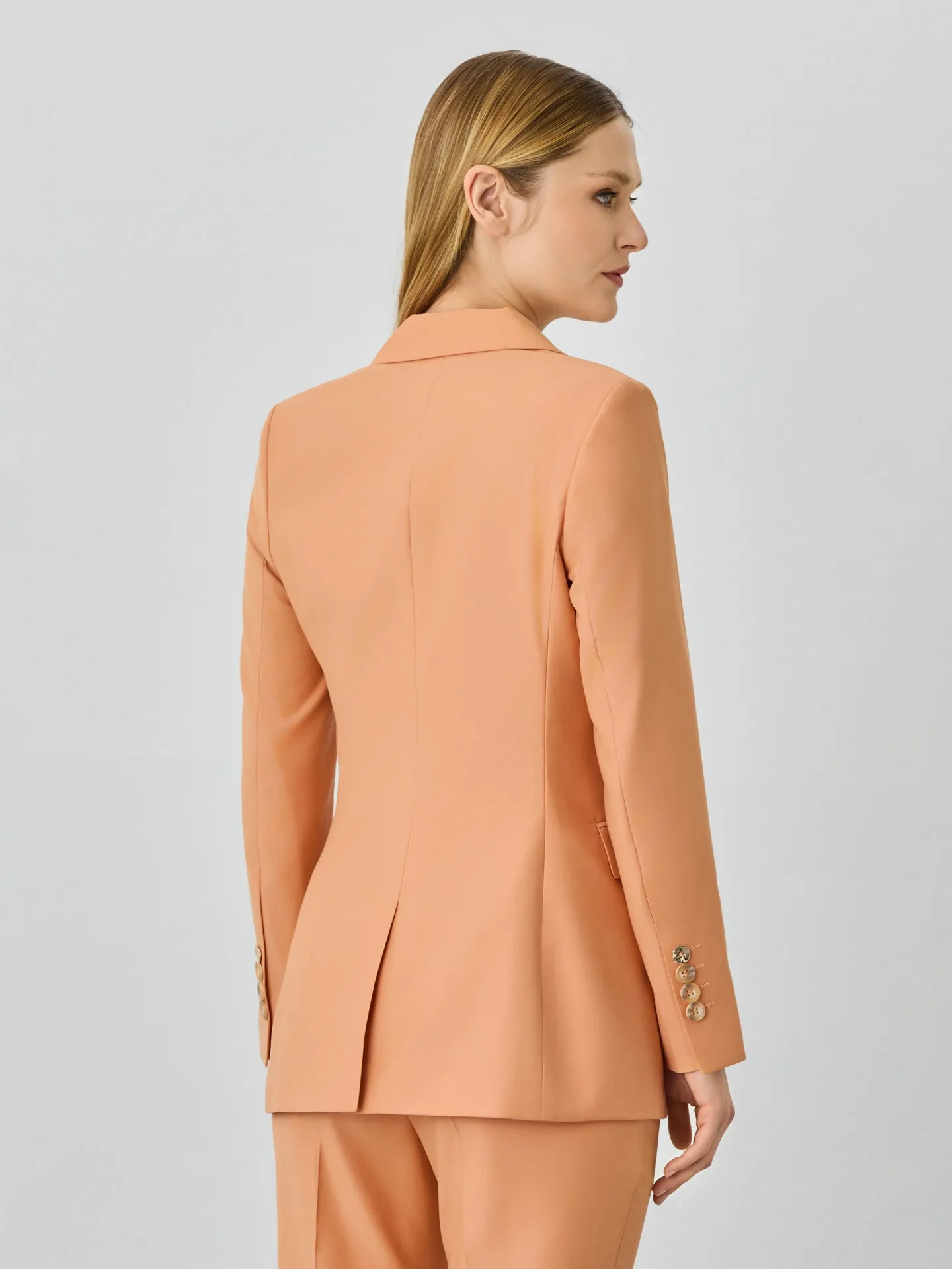 Double-Breasted Suit Blazer In Rayon Blend