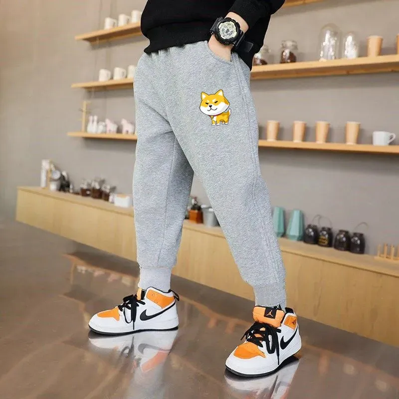 Fashion Unisex Kids Ramadan Trousers Boys Sweatpants Casual Pencil Pants Teens Clothes Loose Bottom Joggers