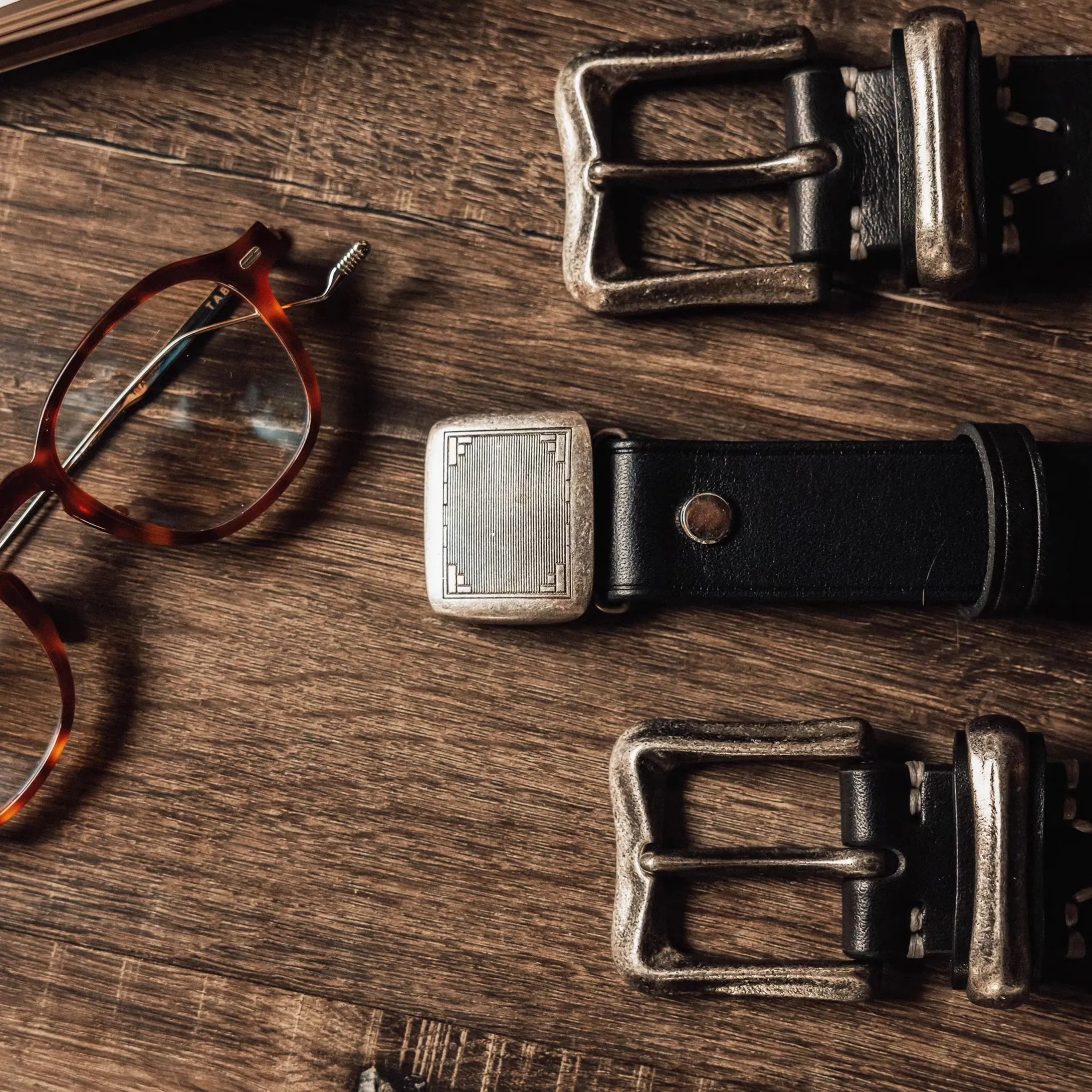 HANDMADE COWHIDE BELT AZOR
