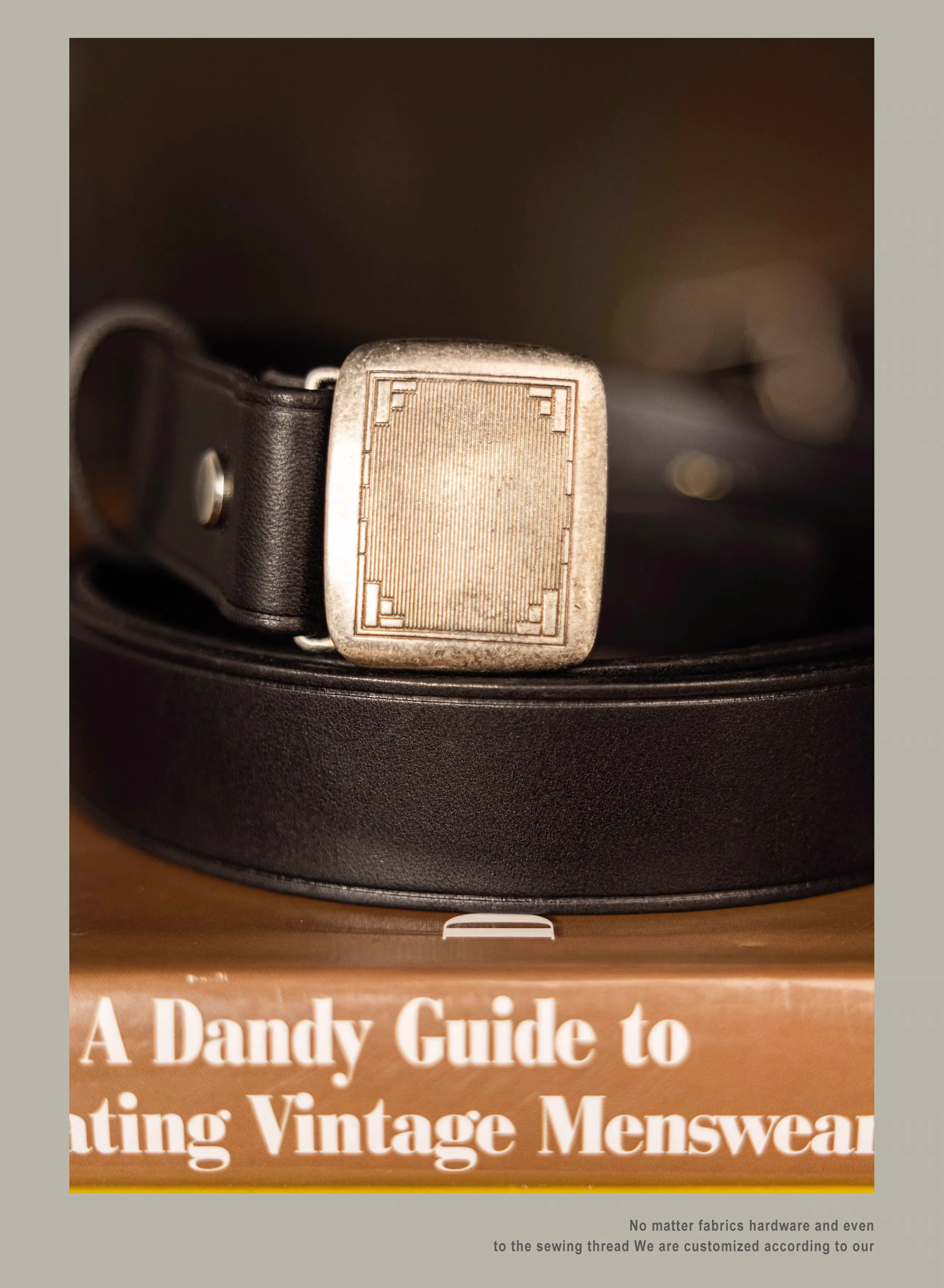 HANDMADE COWHIDE BELT AZOR