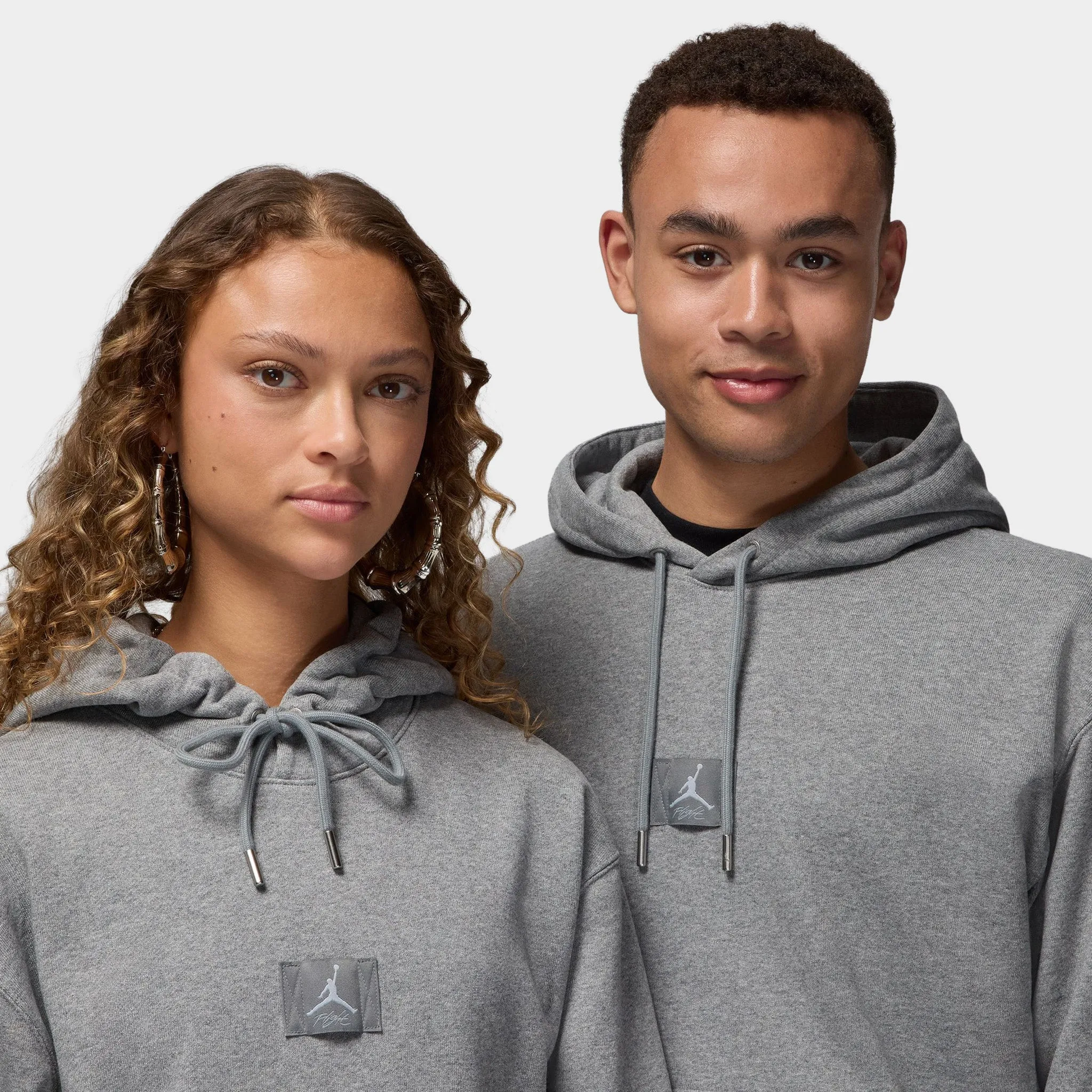 Jordan Flight Fleece Pullover Hoodie / Carbon Heather