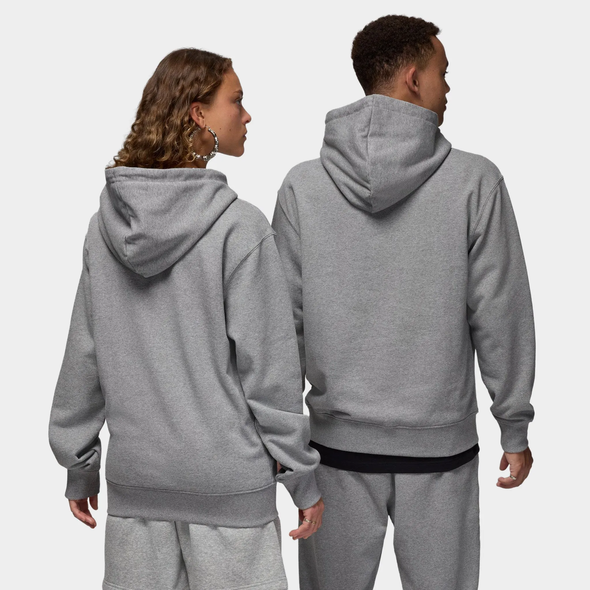 Jordan Flight Fleece Pullover Hoodie / Carbon Heather