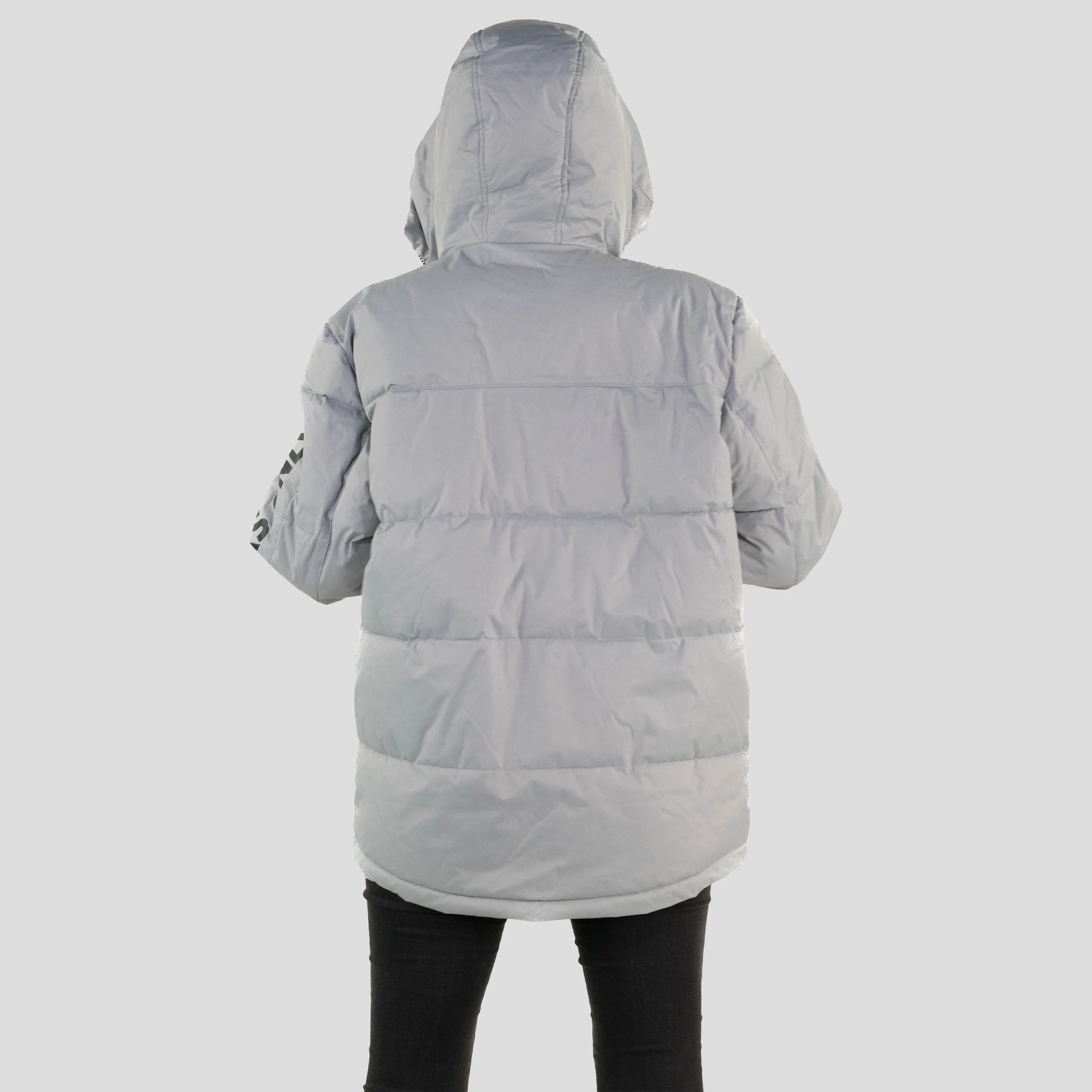 Members Only Women's Twill Block Puffer Oversized Jacket