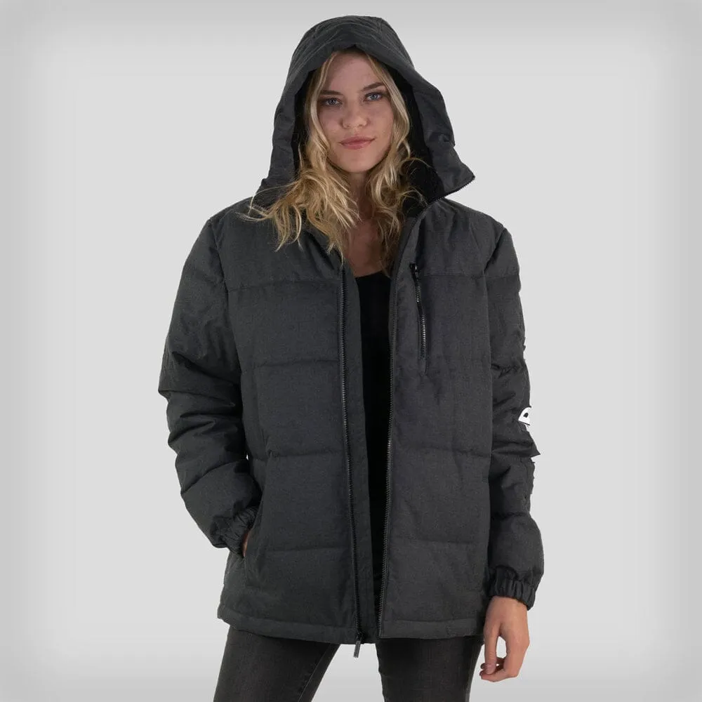 Members Only Women's Twill Block Puffer Oversized Jacket