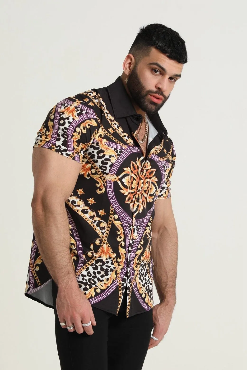 Men's Casual Hawaiian Fashion Thin Shirt 88280804YM