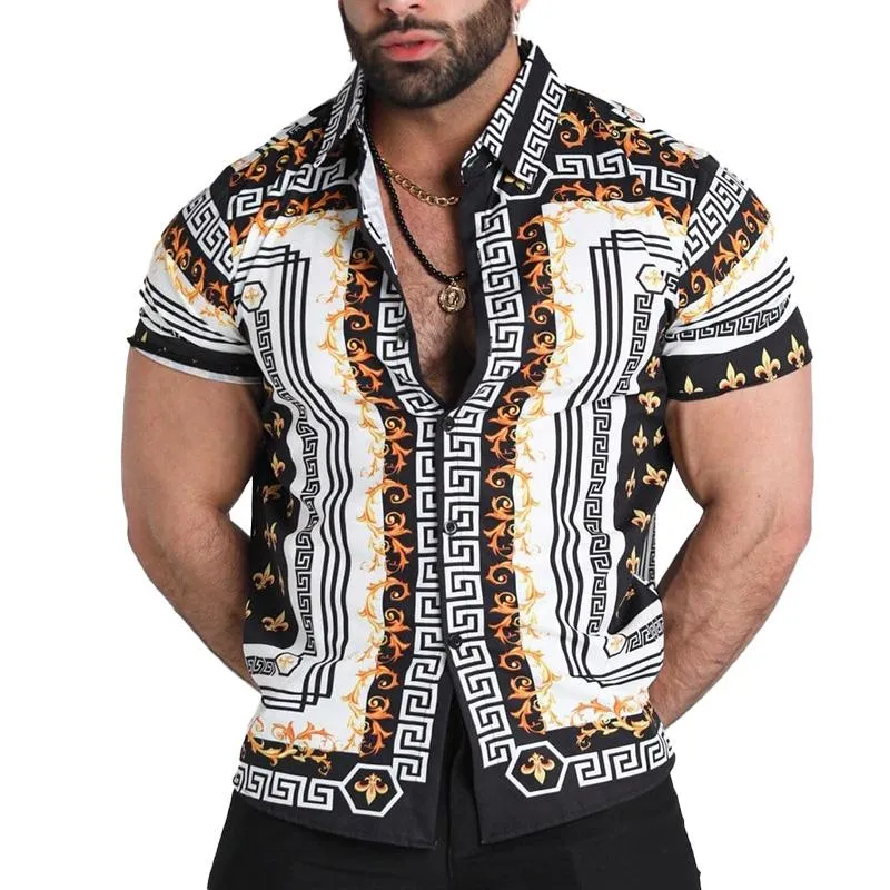 Men's Casual Hawaiian Fashion Thin Shirt 88280804YM