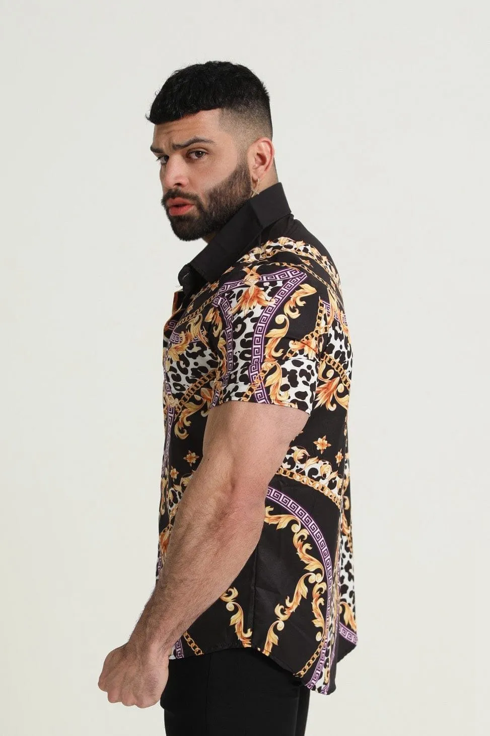 Men's Casual Hawaiian Fashion Thin Shirt 88280804YM