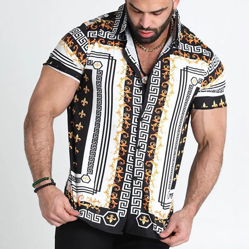 Men's Casual Hawaiian Fashion Thin Shirt 88280804YM