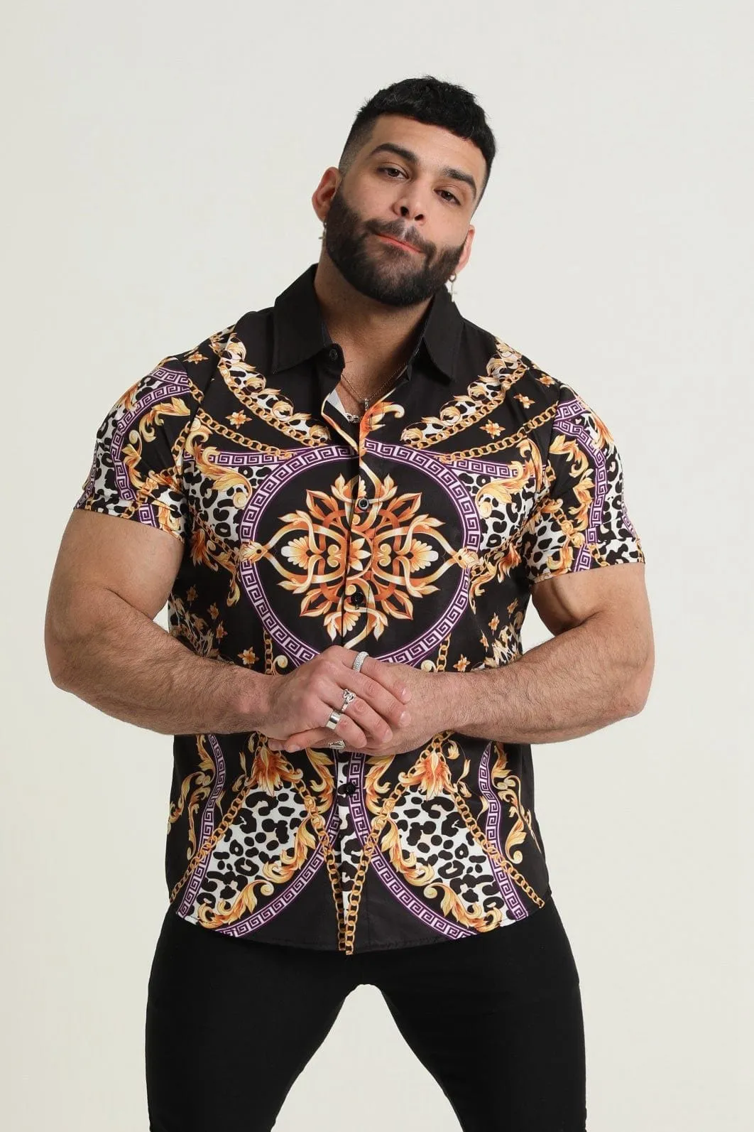 Men's Casual Hawaiian Fashion Thin Shirt 88280804YM