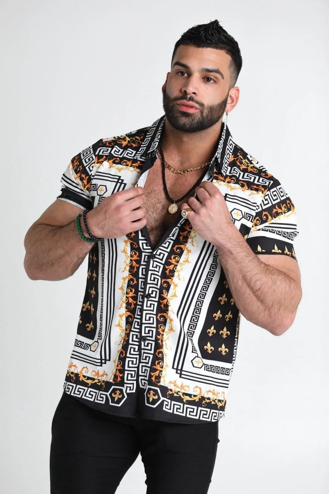 Men's Casual Hawaiian Fashion Thin Shirt 88280804YM