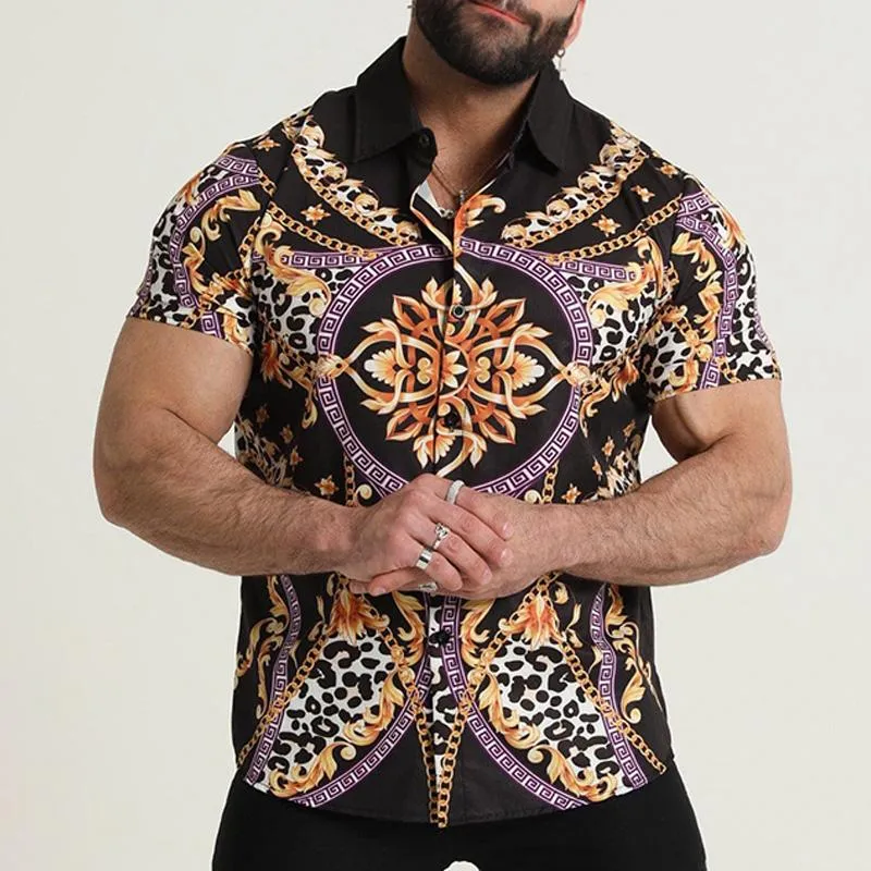 Men's Casual Hawaiian Fashion Thin Shirt 88280804YM