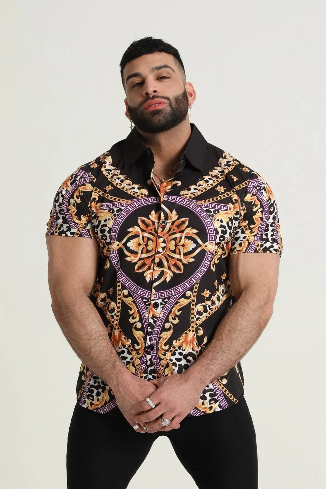 Men's Casual Hawaiian Fashion Thin Shirt 88280804YM