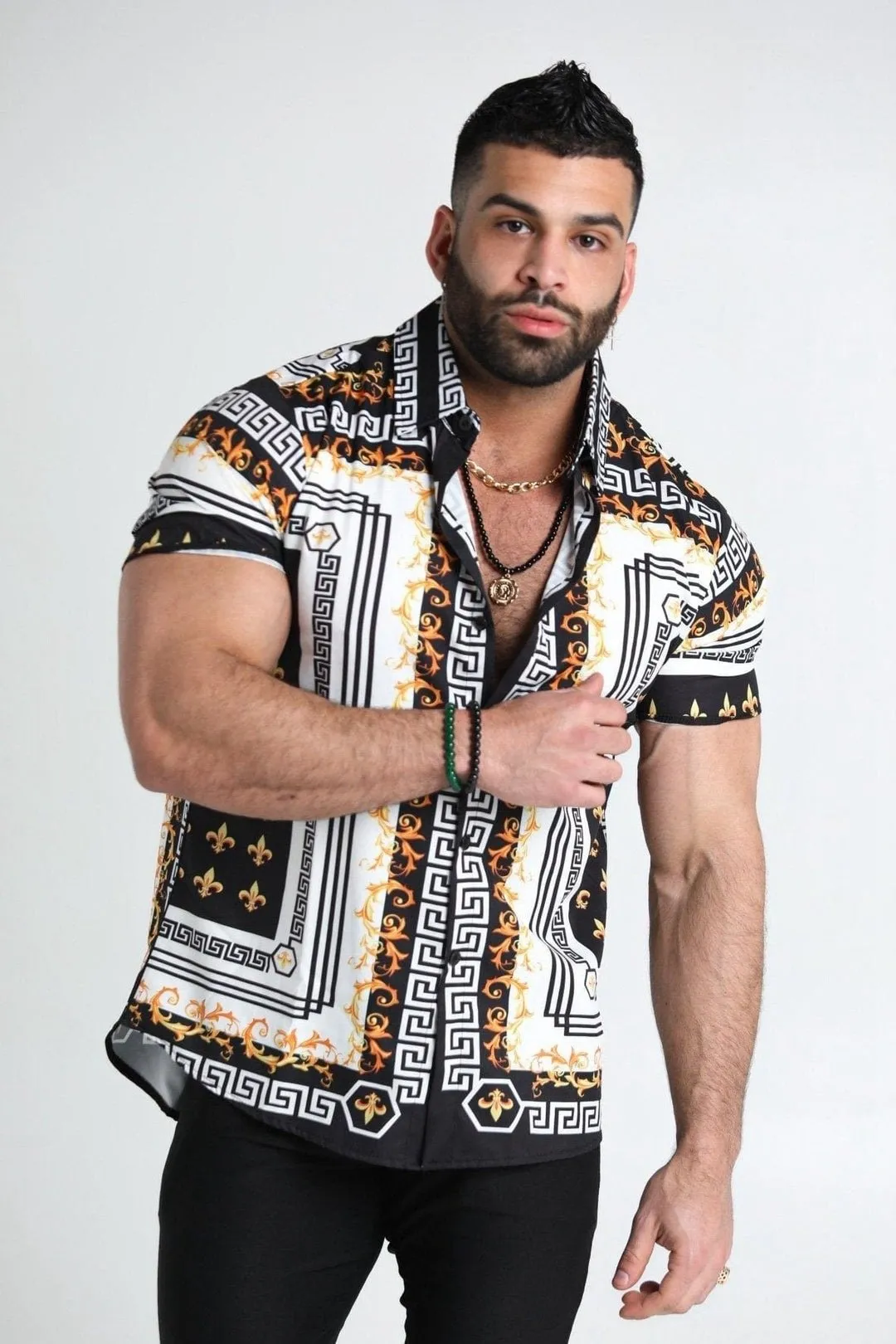 Men's Casual Hawaiian Fashion Thin Shirt 88280804YM