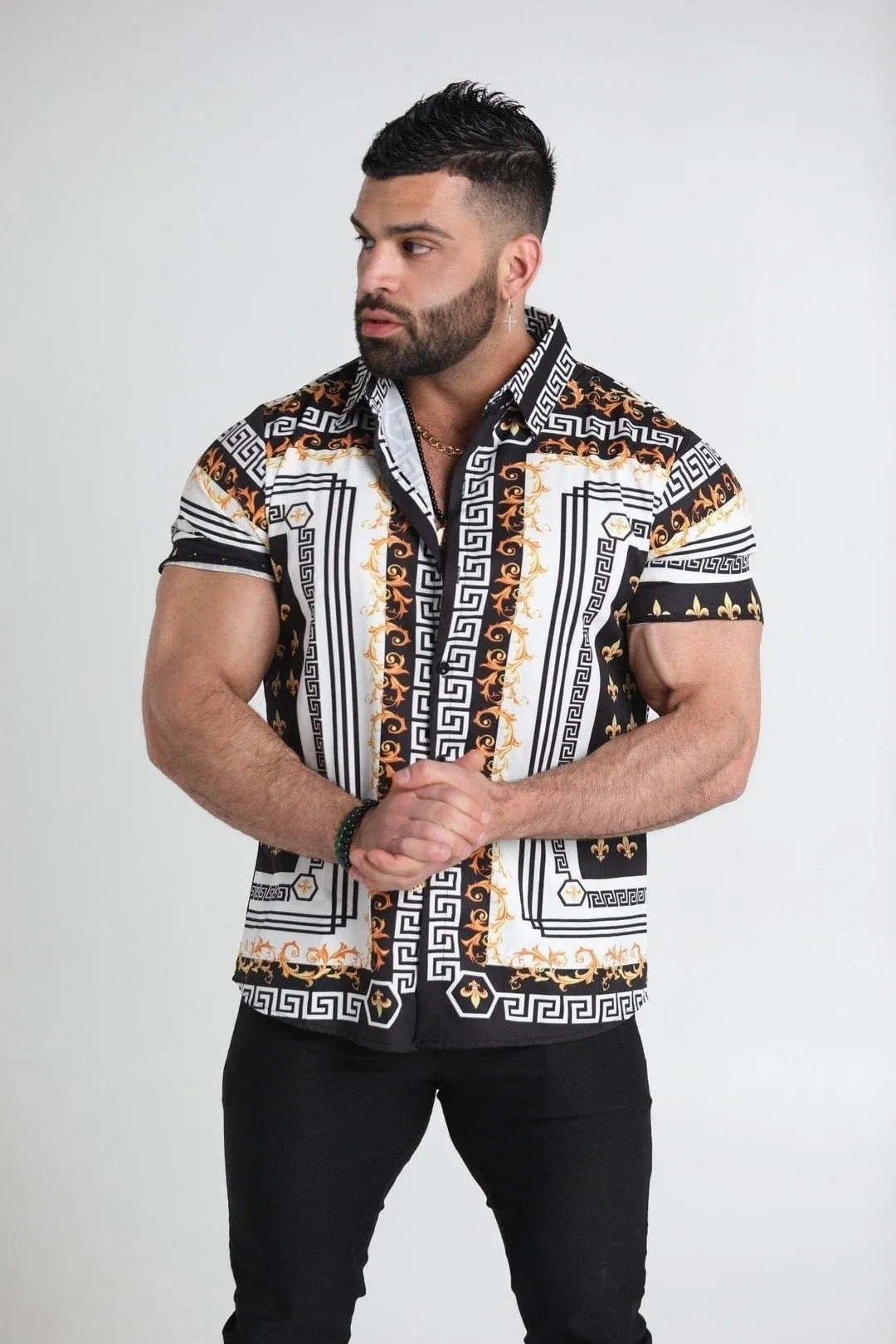 Men's Casual Hawaiian Fashion Thin Shirt 88280804YM