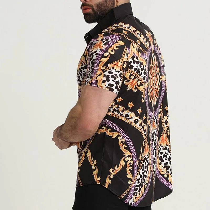 Men's Casual Hawaiian Fashion Thin Shirt 88280804YM