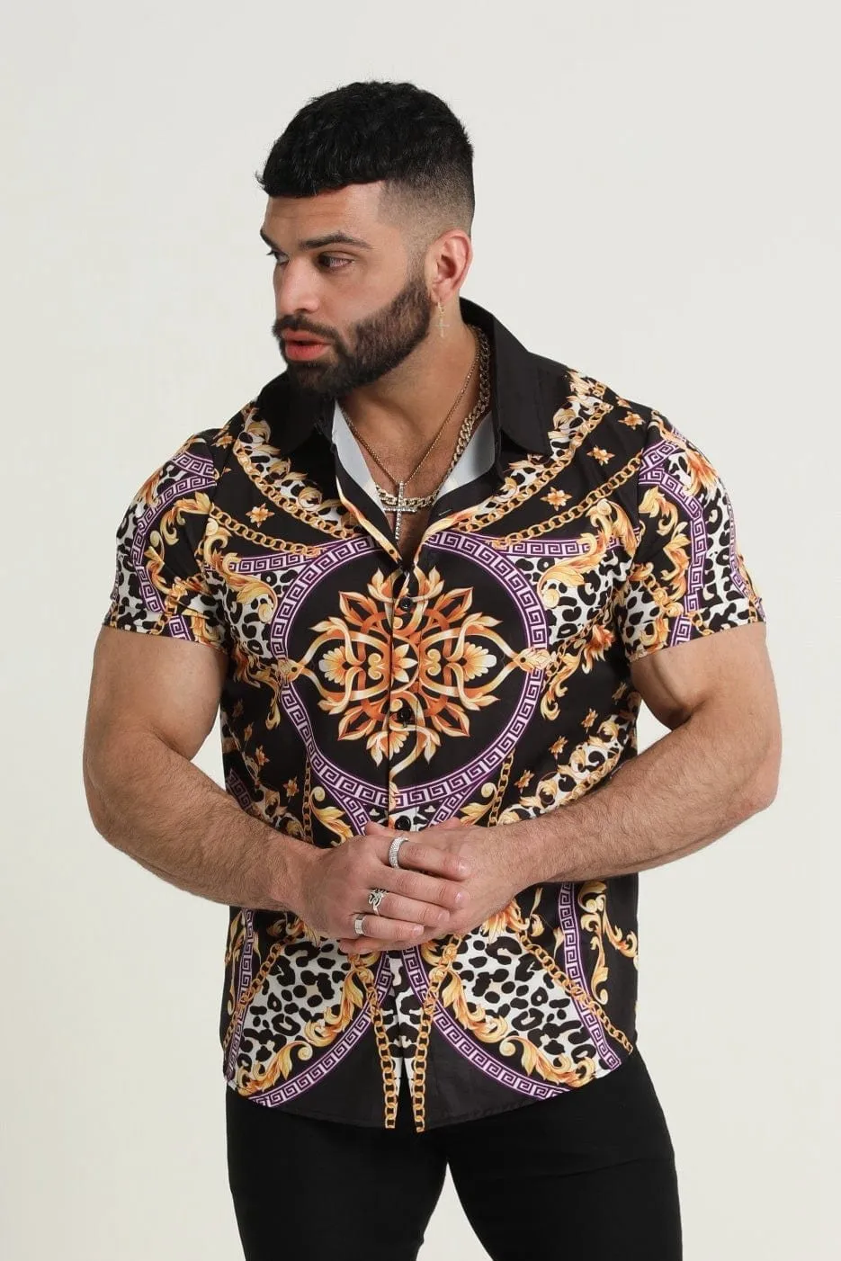 Men's Casual Hawaiian Fashion Thin Shirt 88280804YM