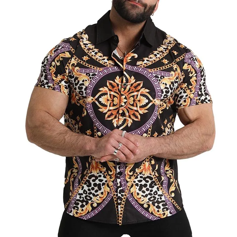 Men's Casual Hawaiian Fashion Thin Shirt 88280804YM