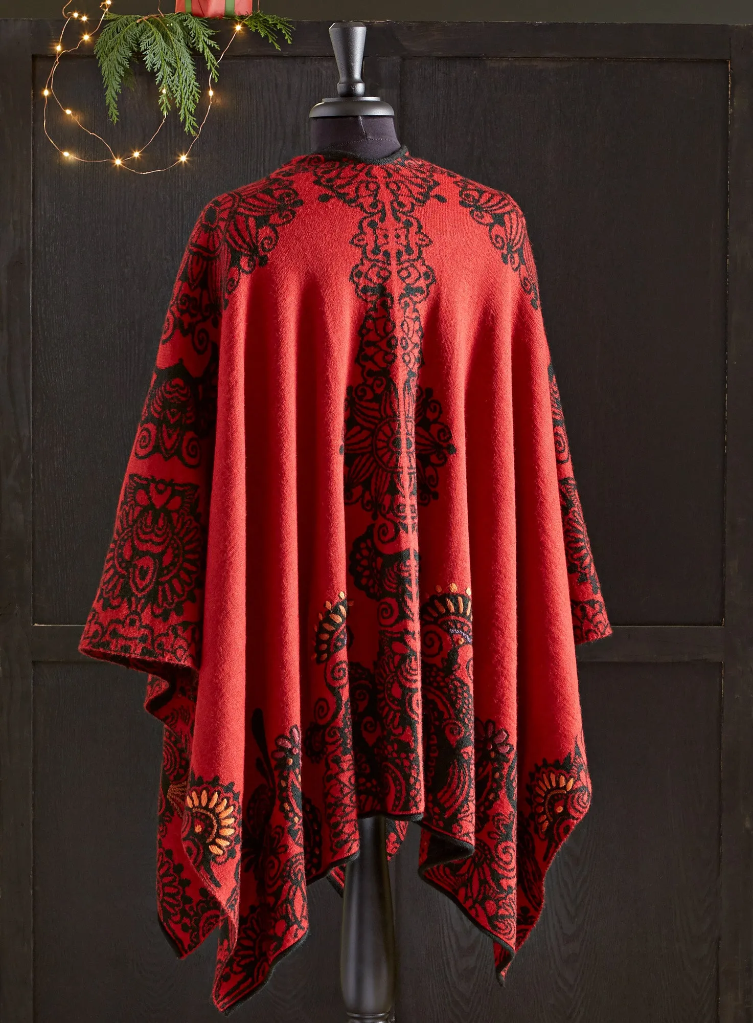 Mágico Reversible Alpaca Poncho
