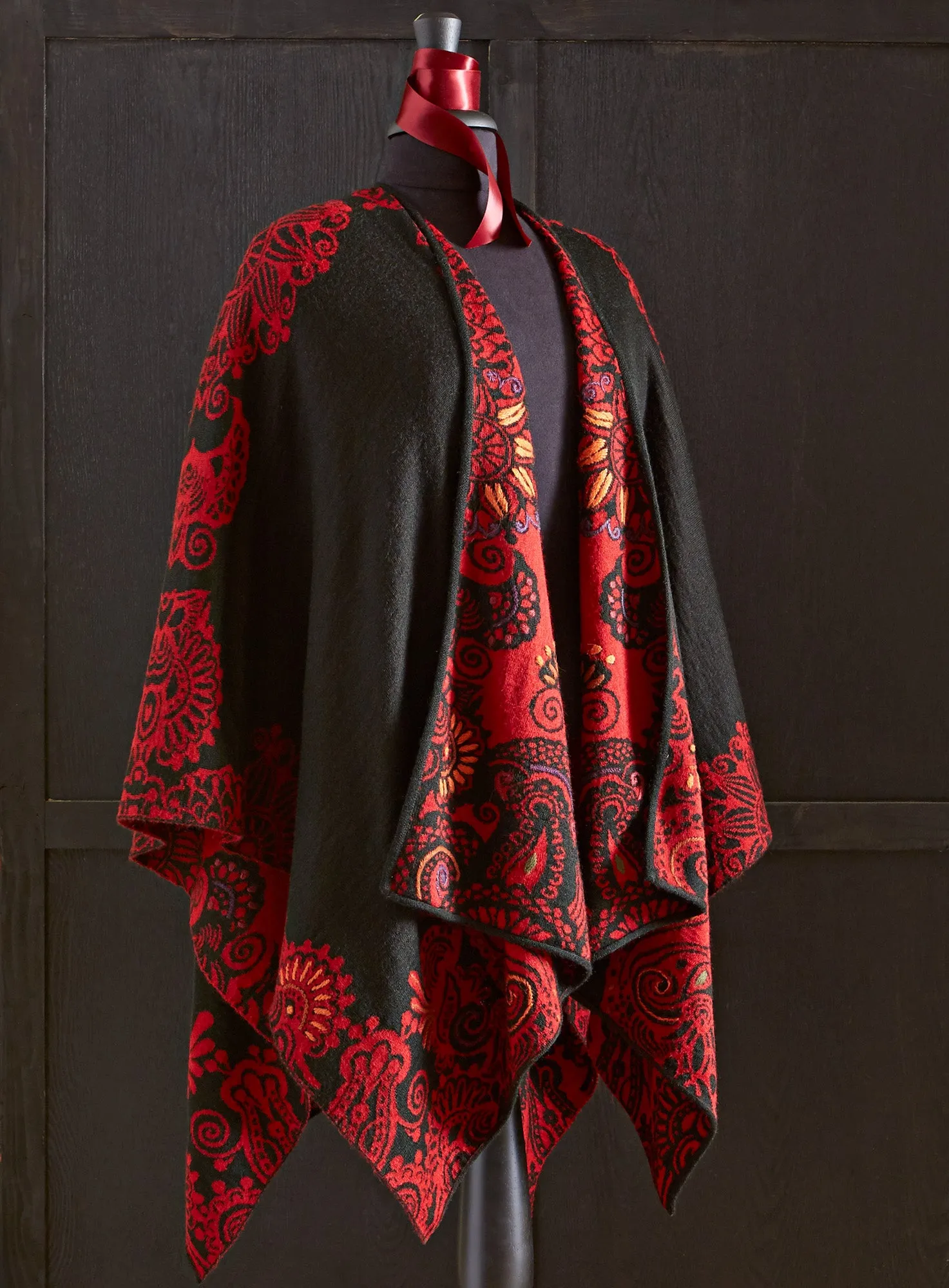 Mágico Reversible Alpaca Poncho