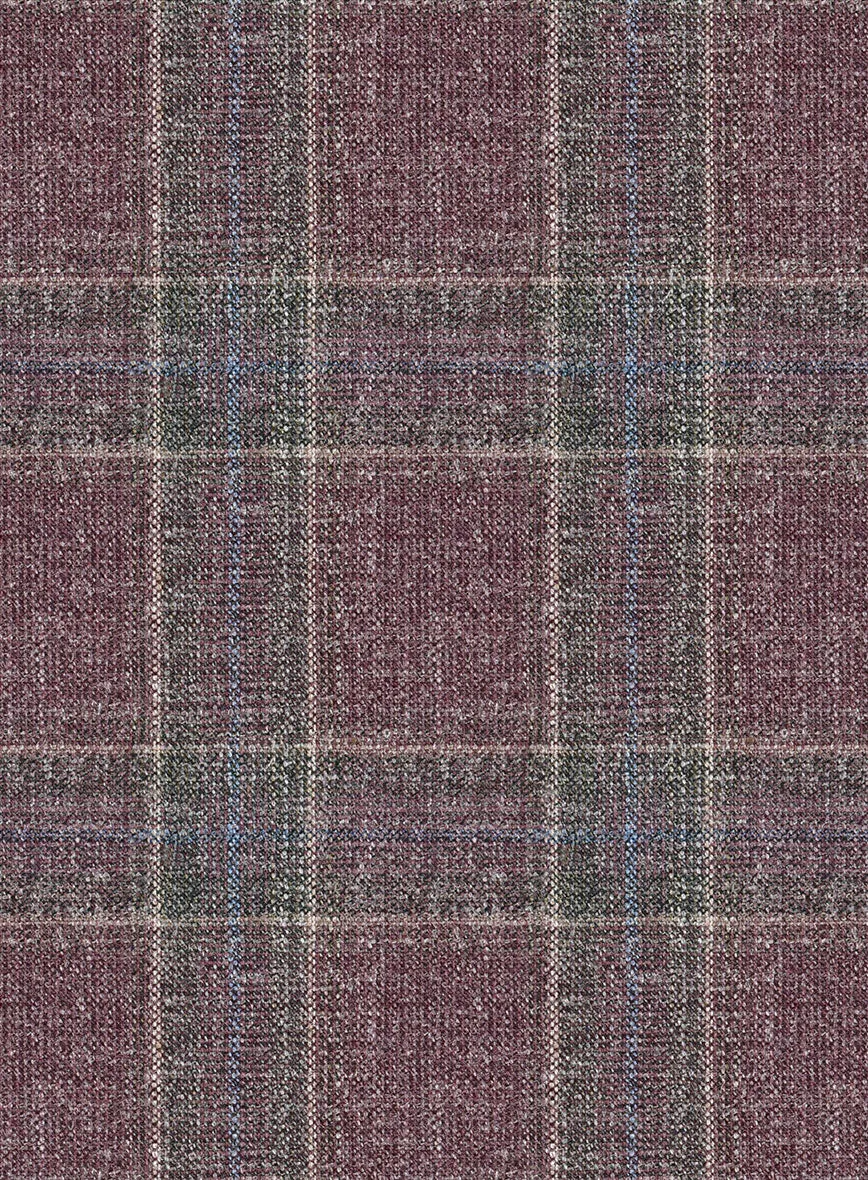 Noble Anton Check Wool Silk Linen Jacket