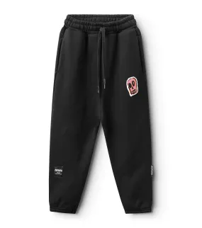 Nununu Kids DIZZY SKULL PATCH HEAVY Sweatpants - Black