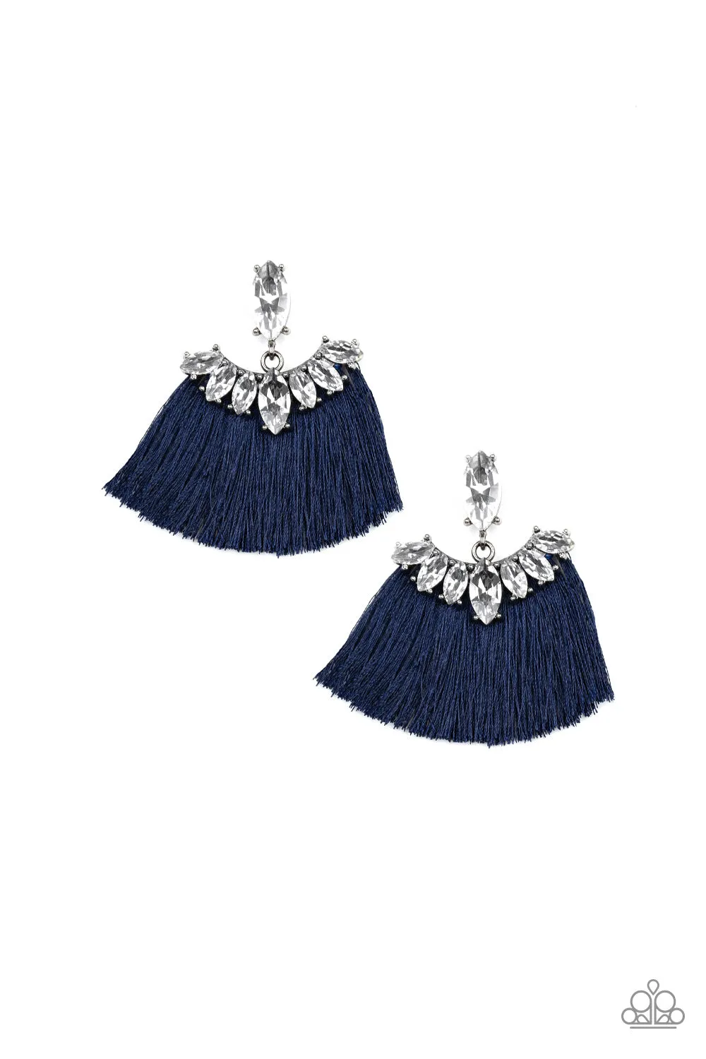Paparazzi Formal Flair Earrings Blue
