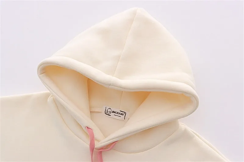 Peach Milk Kawaii Bunny Hoodie