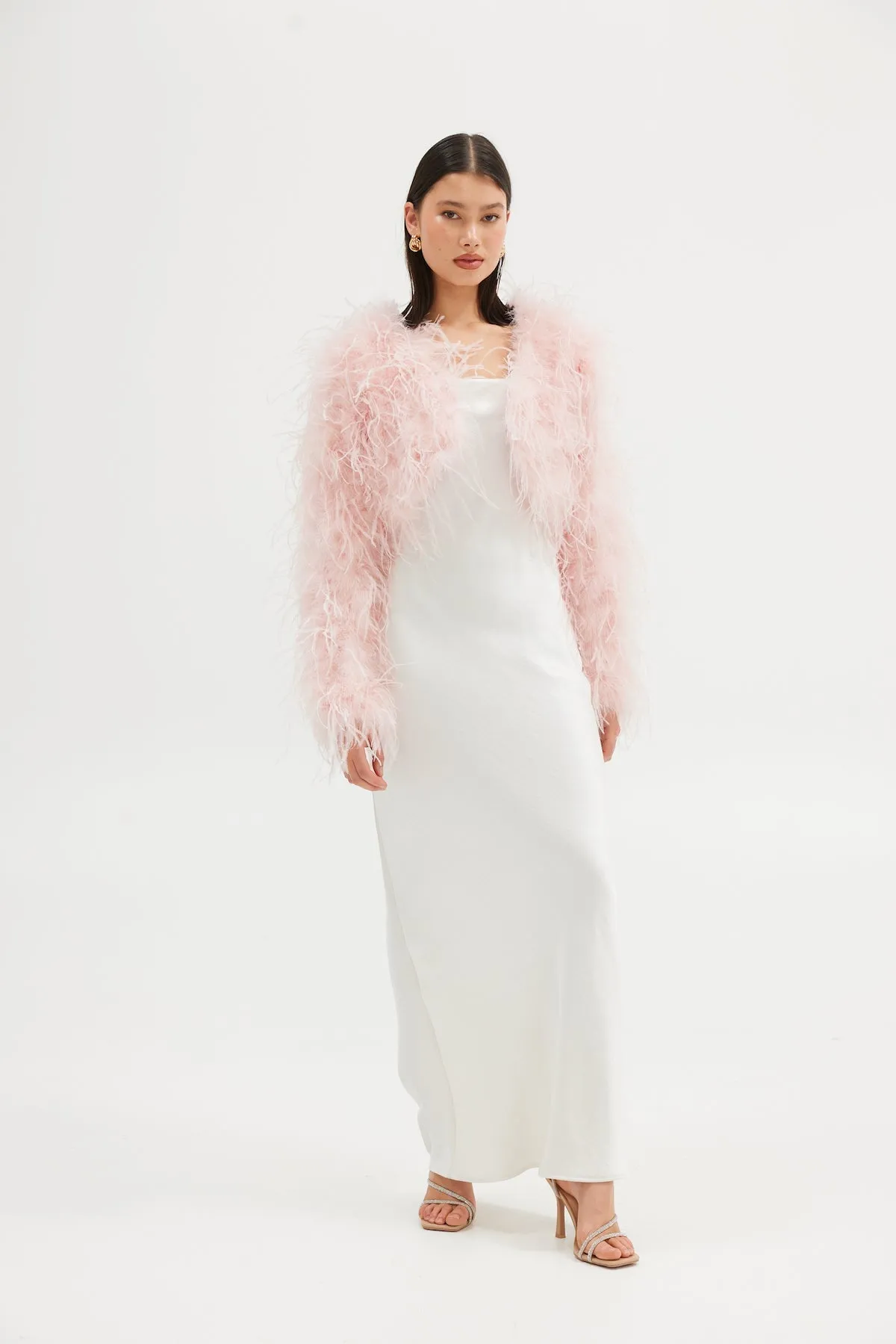Sara Bolero Jacket - Peonie Pink