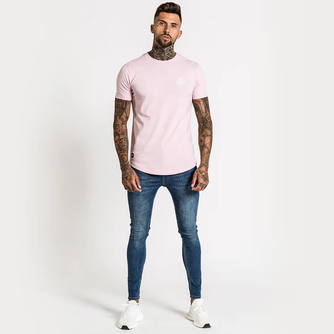 Signature Tee - Chalk Pink
