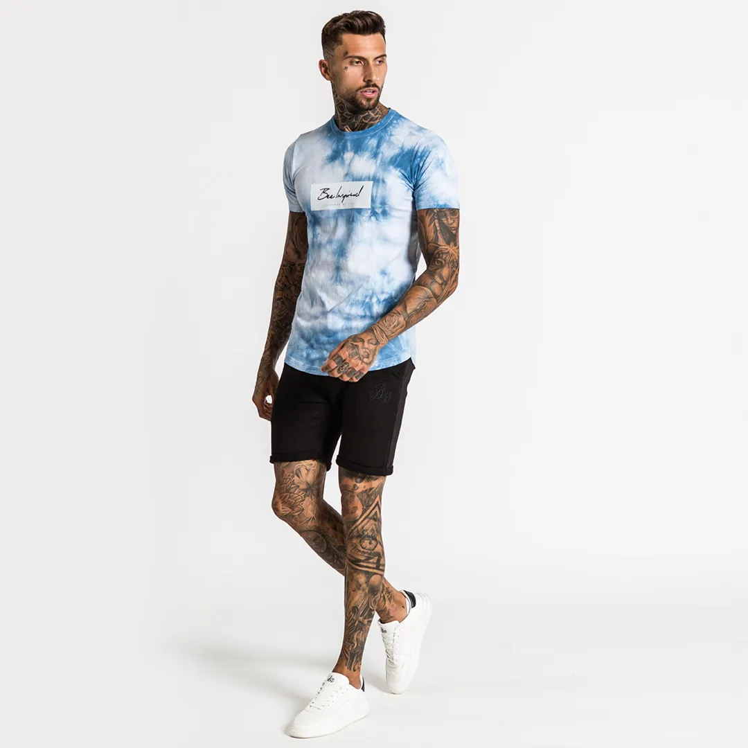 Singel Tee - Blue Tie Dye