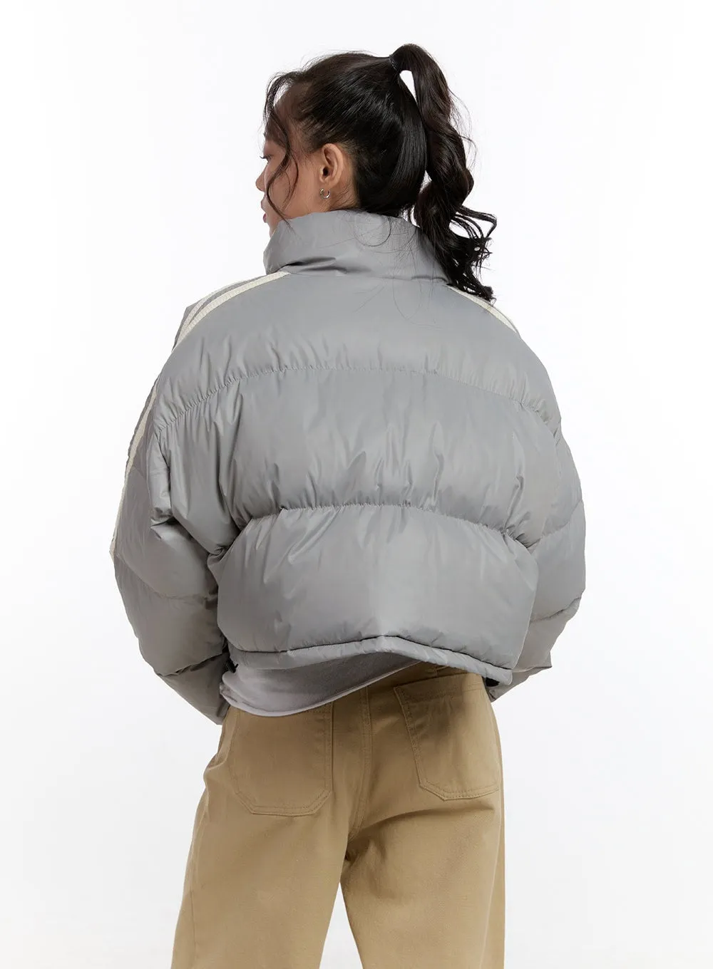 Striped Puffer Jacket CN421