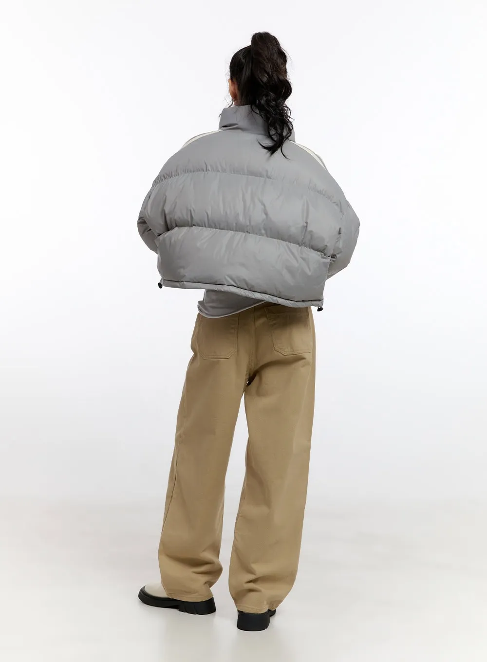 Striped Puffer Jacket CN421