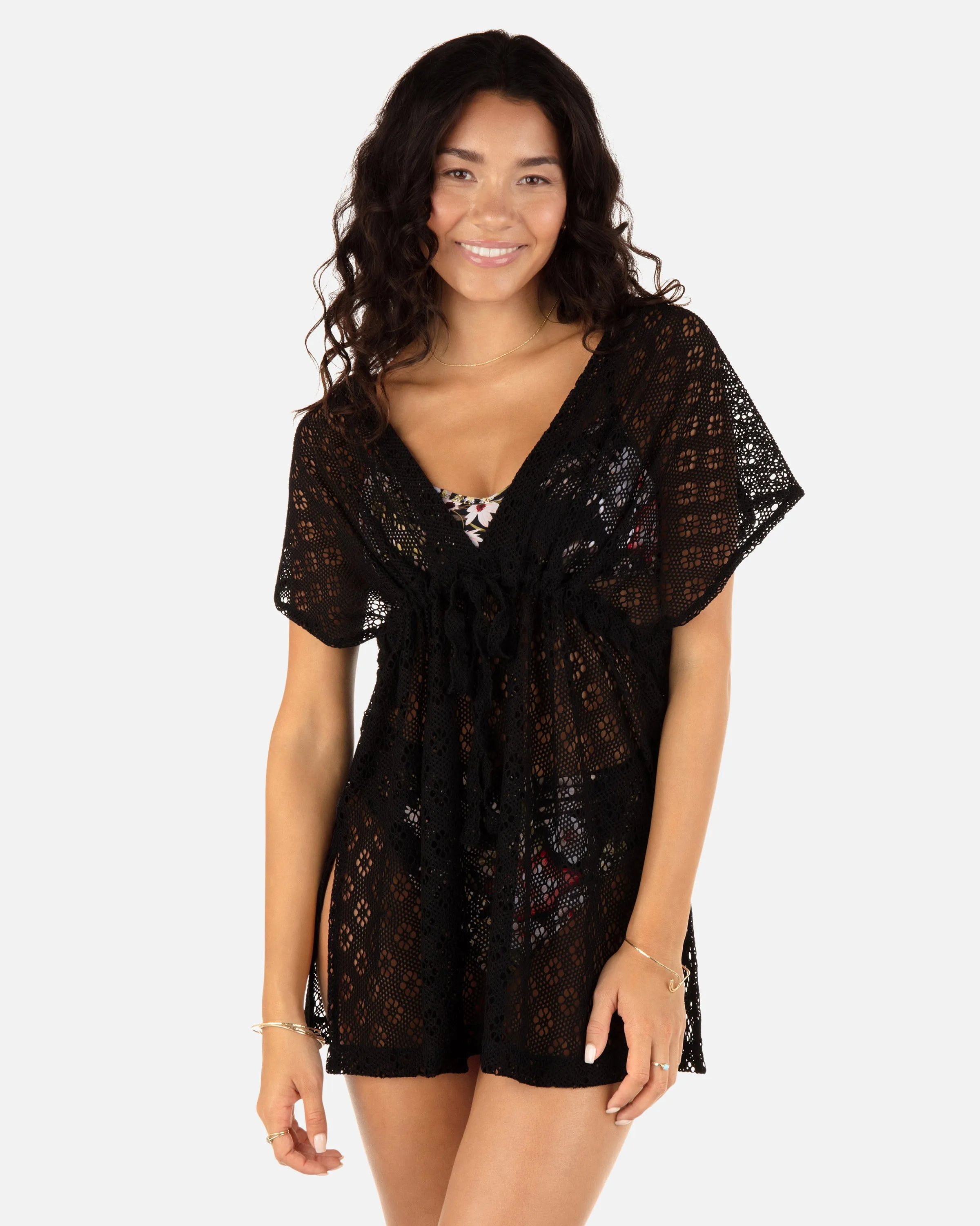 Summer Crochet Hooded Dress
