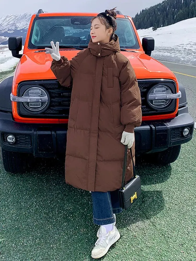 Thicken Warm Female, Snow Wear Coat. Padded Loose Clothes