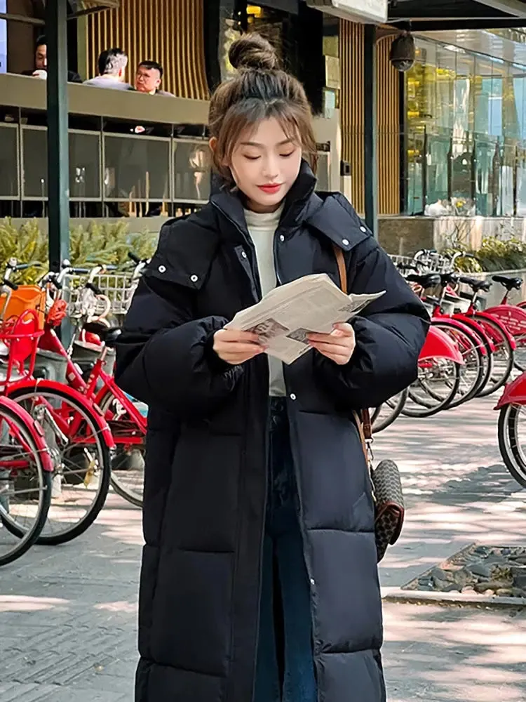 Thicken Warm Female, Snow Wear Coat. Padded Loose Clothes