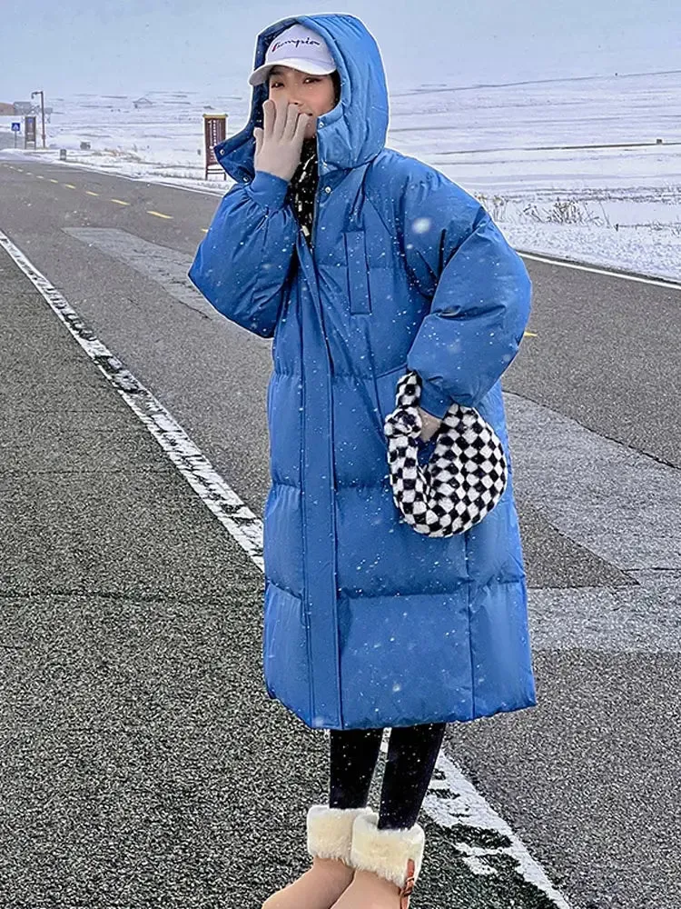 Thicken Warm Female, Snow Wear Coat. Padded Loose Clothes