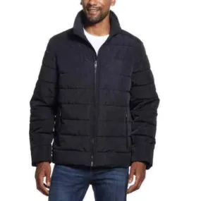 Weatherproof Men's Water Resistant Ultra Luxe Puffer Coat Jacket Black