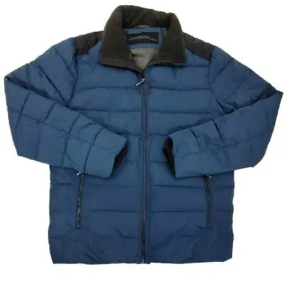 Weatherproof Men's Water Resistant Ultra Luxe Puffer Coat Jacket Black