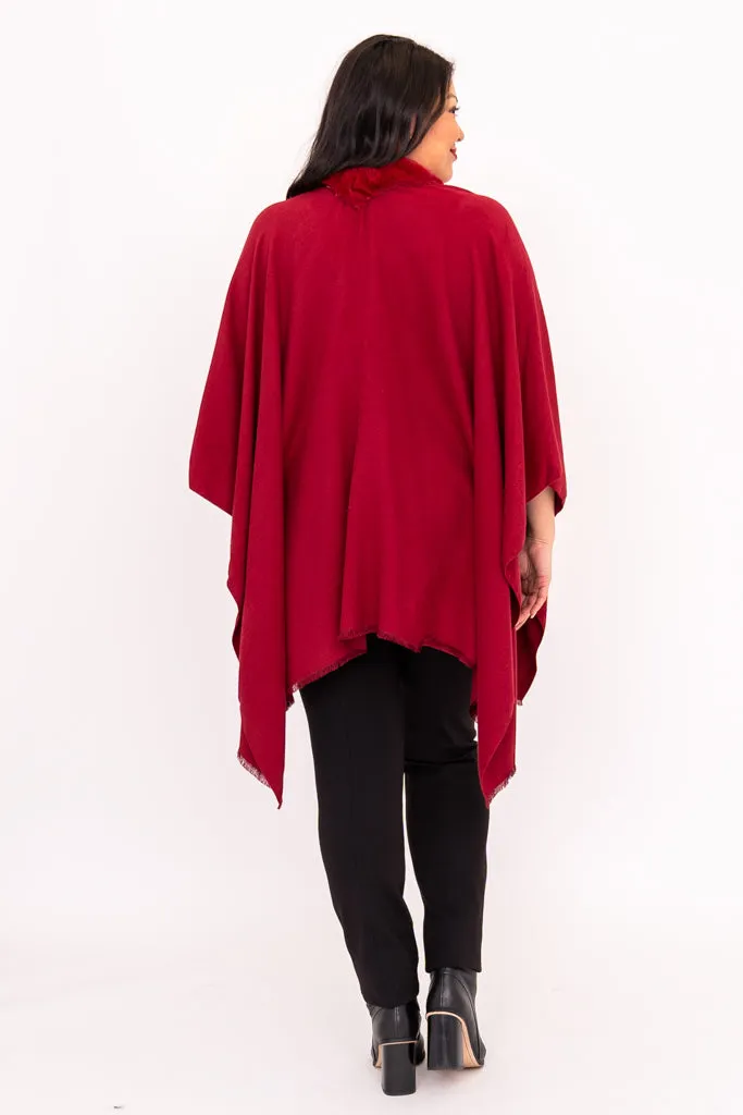 Zsa Zsa Wrap, Burgundy